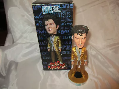 Elvis Presley - 1957 Year In Gold Head Knockers Neca (used For Display) • $29.95