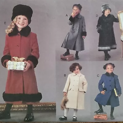 00s Vogue Pattern 7368 For Me Girls Winter Dress Coat A Line Below Knee 2 3 4 • $17.95