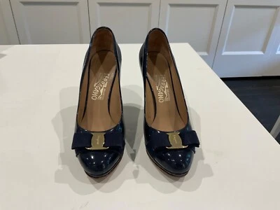 Salvatore Ferragamo Navy Pumps • $200