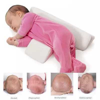 £9.77 • Buy Adjustable Infant Baby Side Sleep Pillow Support Wedge Newborn Anti Roll Cushion