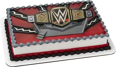 DecoSet® WWE Wrestler Championship Ring Cake Topper 2-Piece Decorations Set • $17.39