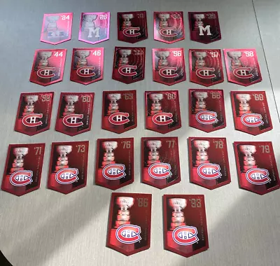 Montreal Canadiens TEAM SET 2011-12 Panini Molson Coors NHL Stanley Cup Banners • $36.28