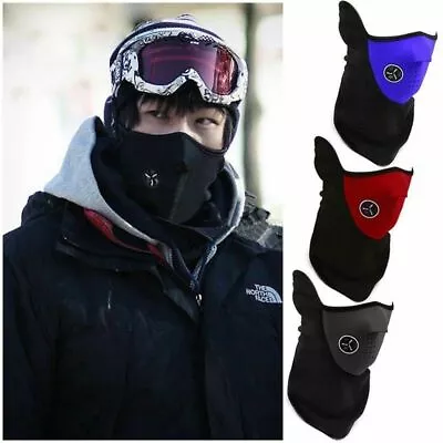 Cold-Weather-Half-Face-Mask-Motorcycle-Snowboard-Neck-Warmer-Neoprene-Fleece • $3.99