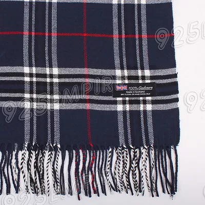 Men Women Unisex 100%CASHMERE Scarf Winter Tartan Plaid Wool SCOTLAND • $7.99