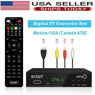 1080P ATSC Digital Tv Converter Box With Recording Media Player Live TV Receiver • $29.99
