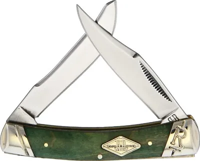 Rough Ryder Small Moose Artisan Wood RR1966 Stainless Clip And Long Spey  • $18.49