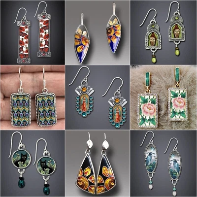 $4.11 • Buy 925 Silver Leaf Zircon Earrings Stud Drop Dangle Women Flower Wedding Jewelry