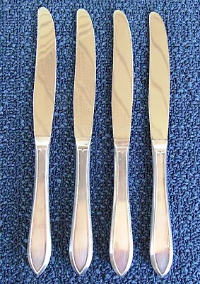 Wm Rogers Mfg Co IS 1915 Lufberry Silverplate 4 Dinner Knives • $9.95