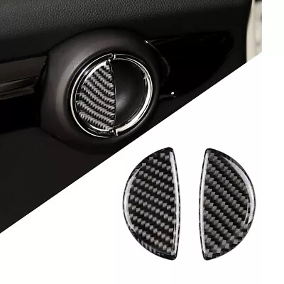 Carbon Fiber Car Door Handle Cover Trim Fit For Mini Cooper R55 R56 R60 R61 F55 • $7.35