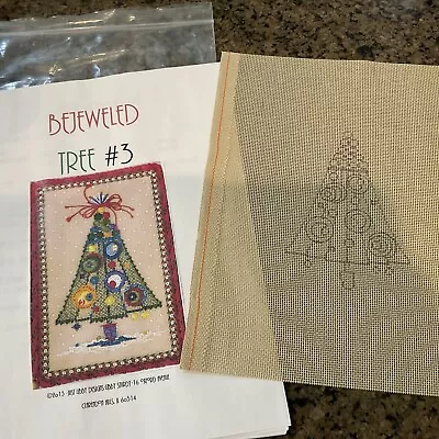 Bejeweled Christmas Tree With Canvas And Stitch Guide • $35