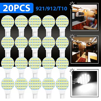 20x Super White LED T10/921/194 24SMD RV Camper Trailer Interior Light Bulbs 12V • $12.98