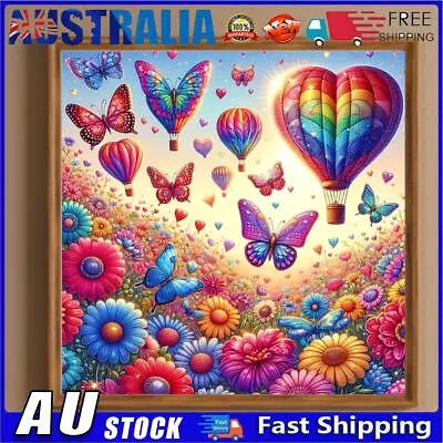 AU 5D DIY Full Round Drill Diamond Painting Butterfly Kit Home Decoration 30x30c • $9.89