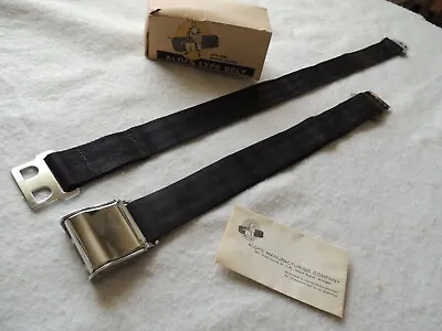 Vintage Nos Alofs Seat Belt Black 1955-1965 • $49.99