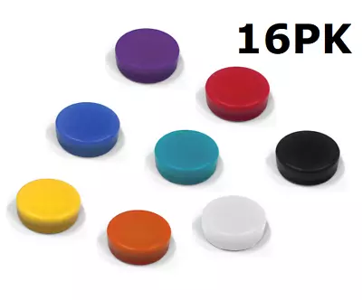 16X MIXED COLOURS Neo Disc D12X6mm Whiteboard Memo Board Push Pin Magnets Fridge • $44.57