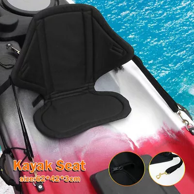 Kayak Seat With Back Support Adjustable Canoe Fishing Boat Paddle Board BiZPd • £29.39