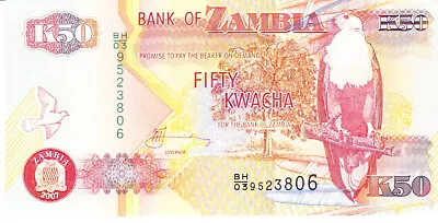 $0.70 • Buy Zambia Fifty Kwacha 2007-