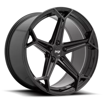 Niche 20x9 Wheel Gloss Black N258 ARROW 5x112 +38mm Aluminum Rim • $392