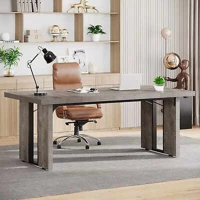 71  Industrial Executive Office Desk Large Computer Desk Study Writing Table • $201.46