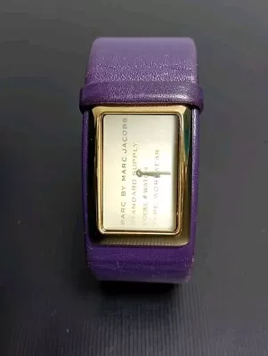 Marc Jacobs MBM2044 Ladies Gold & Purple Quartz Battery Watch With Box • $6.15