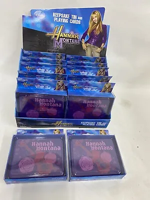FULL COLOR STORE DISPLAY Miley Cyrus Hannah Montana Tin  With Playing Cards • $69.69