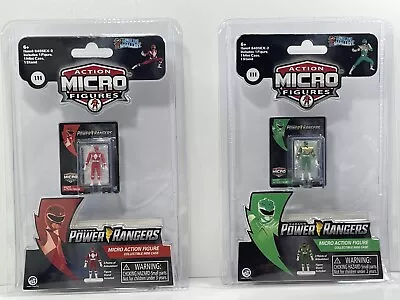 World's Smallest Micro Action Figure Power Rangers Green & RED Rangers • $19.99