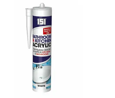 White Silicone Sealant Anti Mould Unibond For Mould Kitchen & Bathroom (151) • £5.49