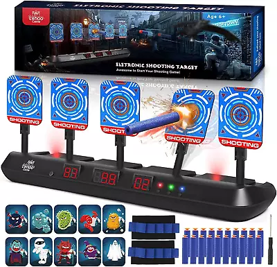 Lehoo Castle Nerf Target 5 Electronic Digital Target For Nerf Guns Shooting Ta • $47.99