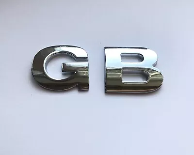 Chrome FULL METAL  3D Self-adhesive Car Letters Badge Emblem Sticker Spelling GB • £3.25