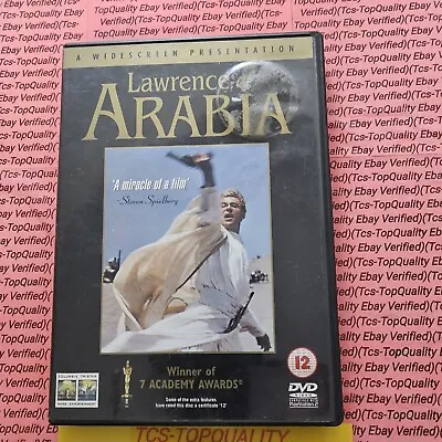 Lawrence Of Arabia DVD (2001) Peter O'Toole Lean (DIR) Cert PG Amazing Value • £2.98