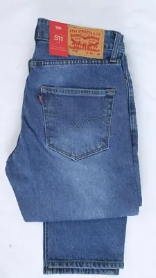 Levis 511 Men Jeans Multi Sizes Brand New Comfort Slim Fit Zip Tapered UK • £28.99