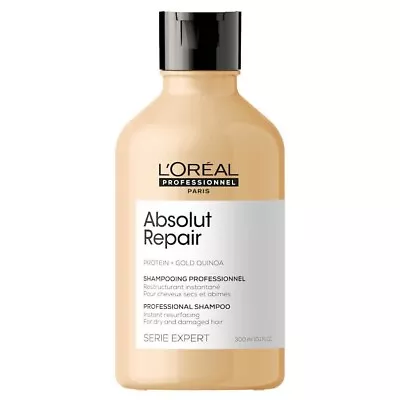 Loreal Serie Expert Absolut Repair Gold Quinoa Shampoo 300ml • £19.99