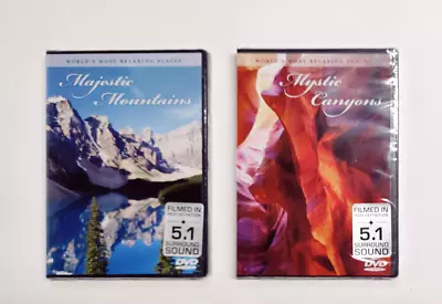 NEW DVD's World's Most Relaxing Places Mystic Canyons & Majestic Mountains New • $14.95