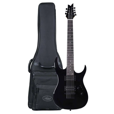 $319 • Buy Artist Spiritus7 Black 7 String Electric Guitar & Bag