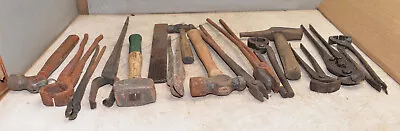 16 Blacksmith Tools Hammer Tongs Nippers Collectible Vintage Forge Tool Lot • $199.99