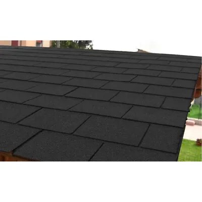 £35.95 • Buy 18/36PC Asphalt Roof Shingles 3 Tab Self-Adhesive Shed Roofing Felt Shingle Tile