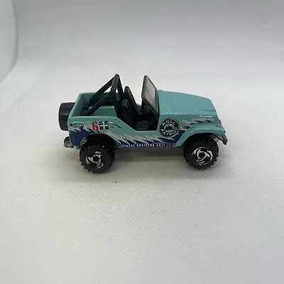 Hot Wheels Light Blue Roll Patrol Emergency Vehicle Jeep 1990 • $4