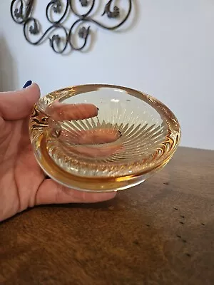 Arte Murano Icet Glass Ashtray Bowl Dish Paper Weight • $30