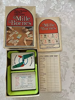 MILLE BORNES 1971 Vintage Parker Brothers No.13 French Card Game • $10.99