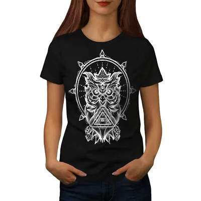 £16.99 • Buy Wellcoda Owl Spiritual Fashion Womens T-shirt,  Casual Design Printed Tee