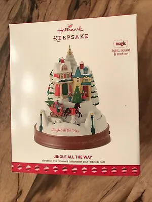 Hallmark Keepsake Jingle All The Way 2017 Ornament Magic Light Sound Motion NIB • £96.41