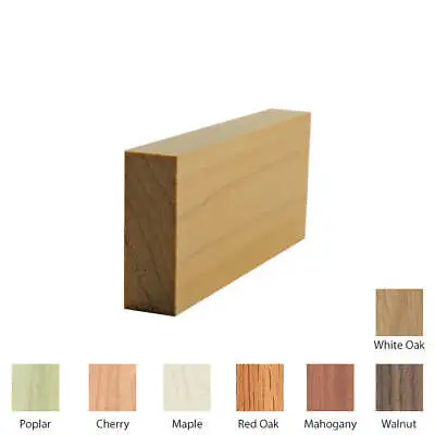 EWSS11 Square Stock Trim 3/4  X 2  Unfinished Solid Hardwood Trim • $4.49