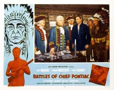 Battles Of Chief Pontiac Starring Lex Barker  Lon Chaney Helen Westcot • £3.50