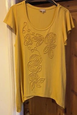 £3 • Buy Ladies Soon Smart Mustard Coloured Top Sz 20