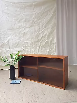 Vtg Mid Century Danish Cabinet Bookcase Shelving Wall Unit Retro Scandi #2472 • £180