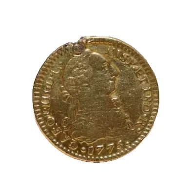 1776 Spanish Colonial 1 Escudo Gold Coin Mexico (Hole/Plugged) • $499.99