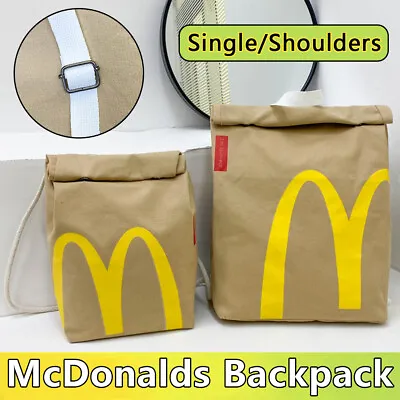 Realistic McDonalds Backpack/Messenger Side Bag - Fast Food Gift Gag Funny Bags • $12.22