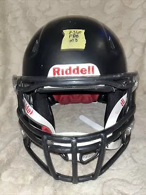 Riddell Speed 360 Medium Football Helmet (Flat Black W/ Black Face Mask) • $65