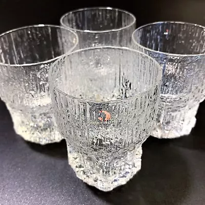 $44.85 • Buy IITTALA Finland - 4 X ASLAK Liqueur Shot Glasses 150ml, MCM Vintage