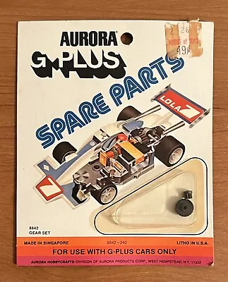 Rare NOS MOC Aurora AFX #8842 Crown & Pinion Gear Set Parts For G-Plus Slot Car • $30.35