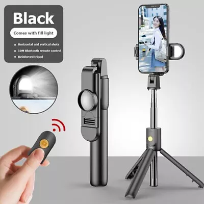 $17.09 • Buy 6 In 1 Wireless Bluetooth Selfie Stick Tripod Real-Time Broadcast Remote Control